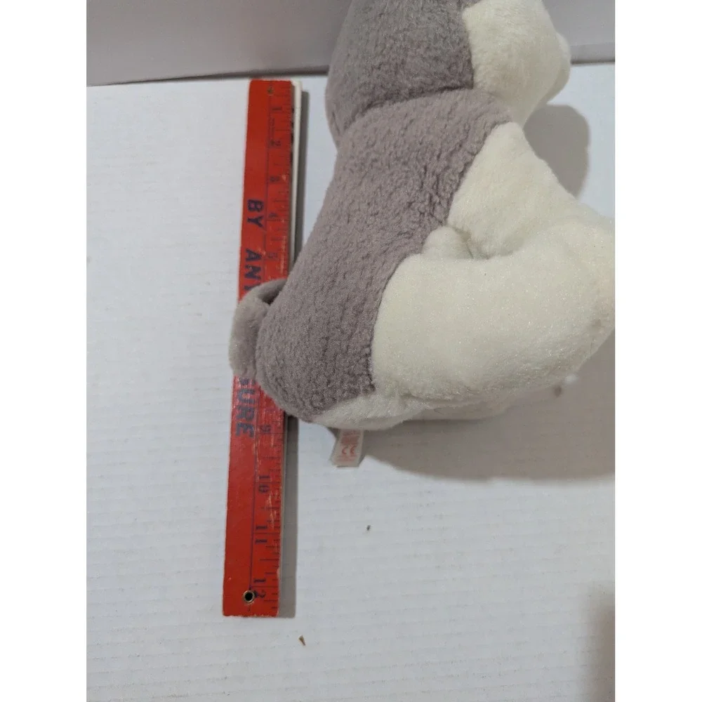 Ty Classic Buff‎ the Husky Grey White Plush Blue Glitter Eyes 9 inch 2017